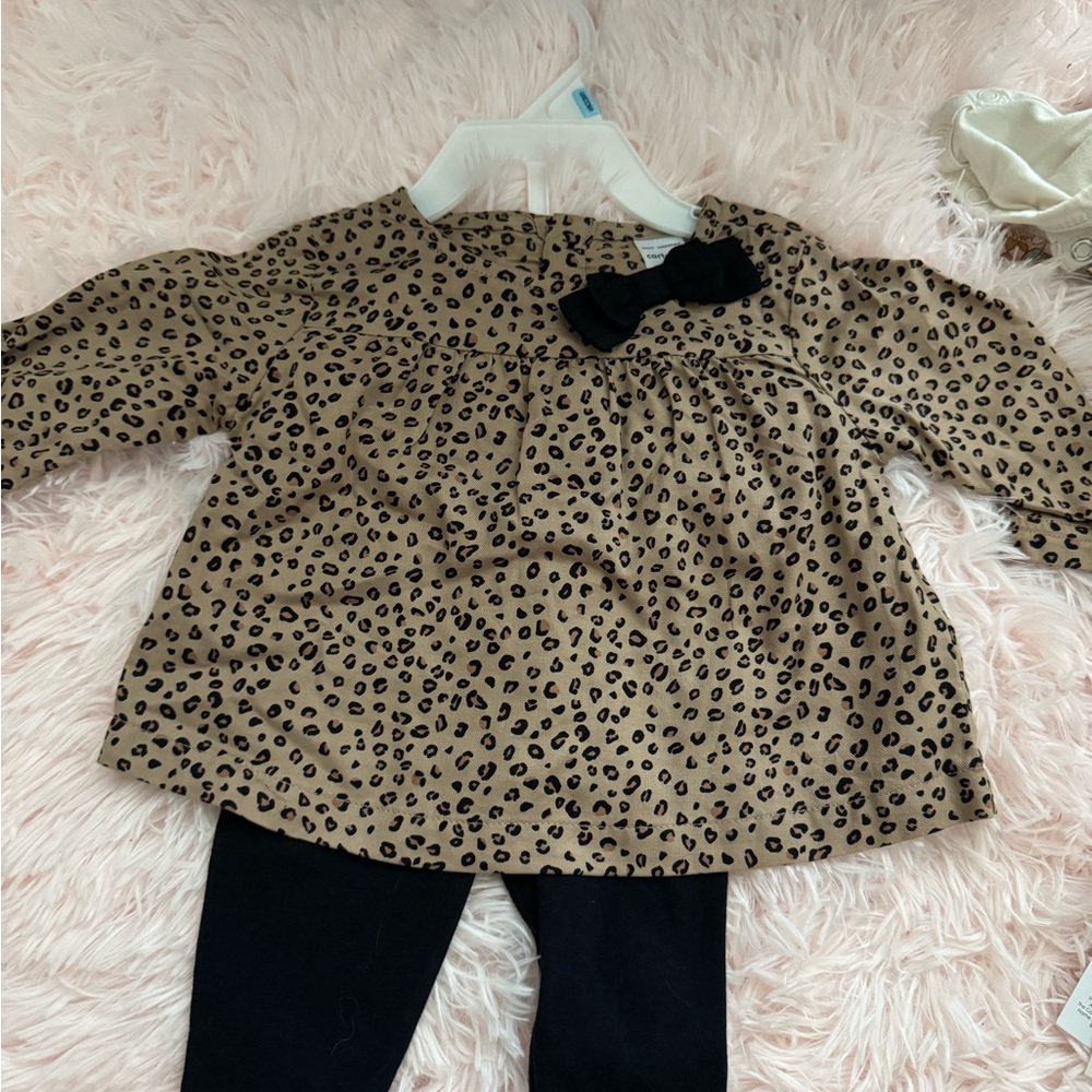 Carter's Tan and Black Kids Matching Set